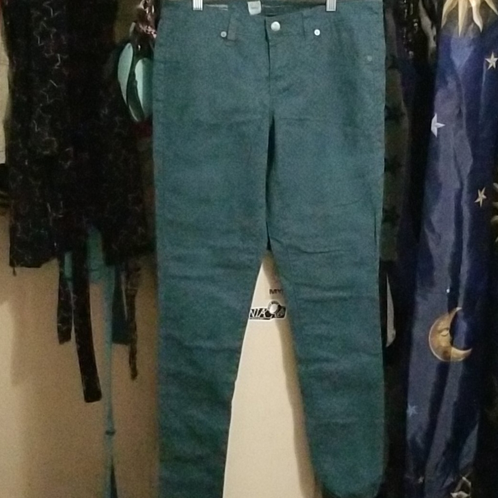 Mossimo denim leggings turquoise snake skin print